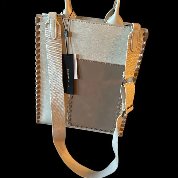 BCBG Designer Genuine leather Crossbody Handbag NWT - Picture 2 of 13